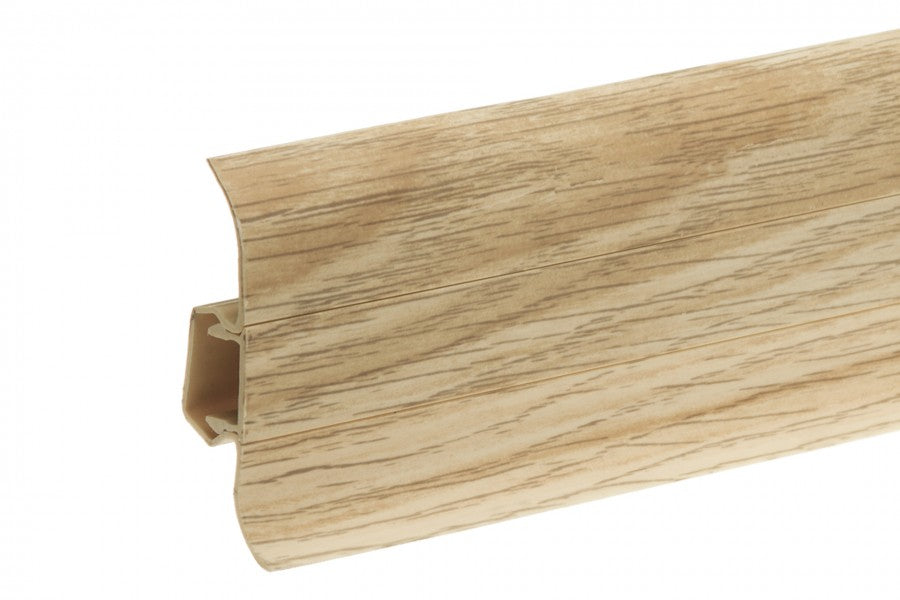 PVC Premium Classic skirting board 22x59mm L= 2.20m Californian Oak Matt