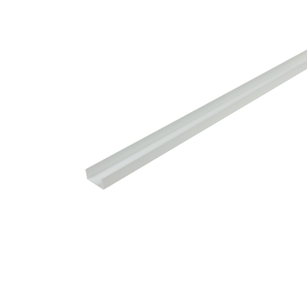 PVC U-shaped profile 21x10x1mm L= 2.75m White RAL 9003