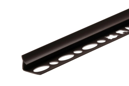 Profil do glazury PVC wewnętrzna szeroka 7mm L= 2,50m Czekoladowy