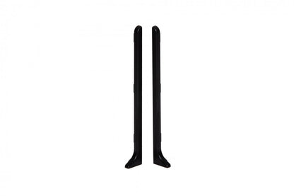 Left and right end cap for LP 100 skirting board, glossy black, 2 pcs.