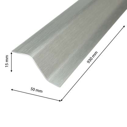 Protective strip AL Z 50mm L= 0.93m Silver El-Poler Brushed