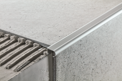 AL stair profile oval zet 12mm L= 2.50m Silver EXTERNAL K15