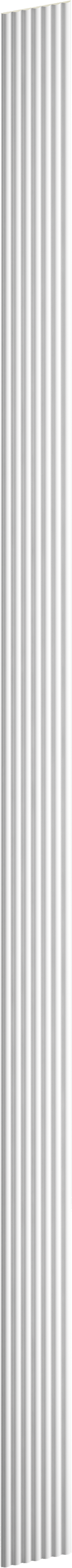 Panel ścienny THALIA03 147x8,5mm Cezar Biały mat 2,80m