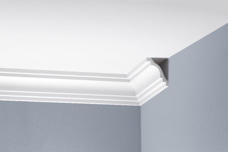 Listwa gzymsowa gładka LGG-33 Cezar Biała 2,40m