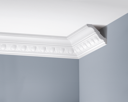 LGZ-04 Cezar White decorated cornice strip 2.40 m