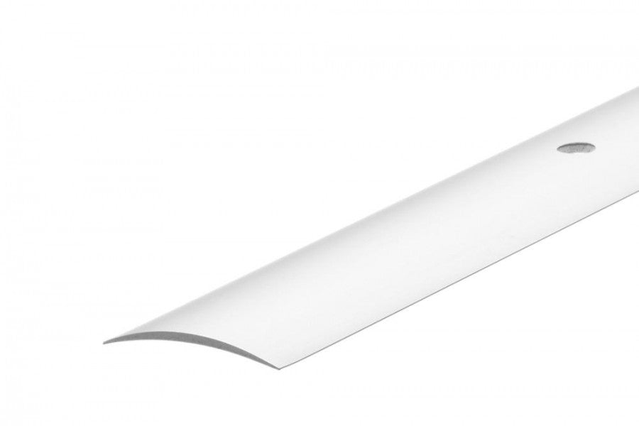 Profil progowy owalny aluminiowy szeroki 40mm Cezar Srebrny Mat 2,70m