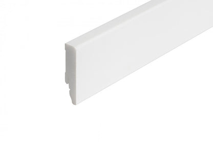 Плинтус LPC-50 60x14 мм, цвет Cezar, белый матовый, 2,44 м