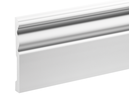 Listwa przypodłogowa LPC-09 119x15mm Cezar Biały Mat 2,44m