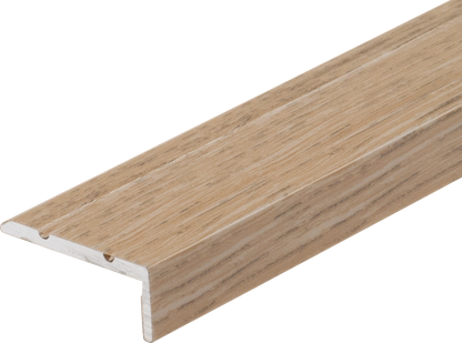 Profil schodowy aluminiowy wąski 25x10mm Cezar Dąb Jasny Mat 1,35m