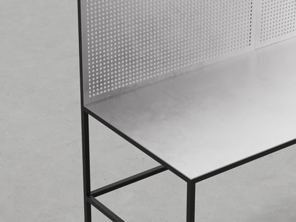 Łącznik 2-kierunkowy do rury czterokątnej 20x20x1,2mm Cezar Czarny RAL9005 mat