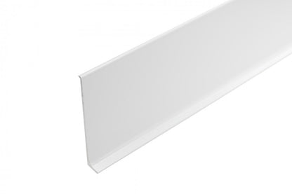 Aluminum skirting board 80mm Cezar White RAL9003 Matt 2.50m