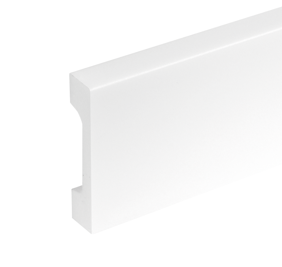 Listwa przypodłogowa LPC-23 68,4x15,3mm Cezar Biały Mat 2,44m