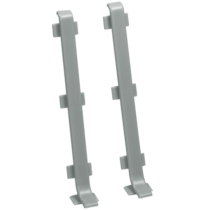 Connector for skirting board 100mm 1 set = 2 pcs Cezar Platinum El-Poler Brushed Gloss