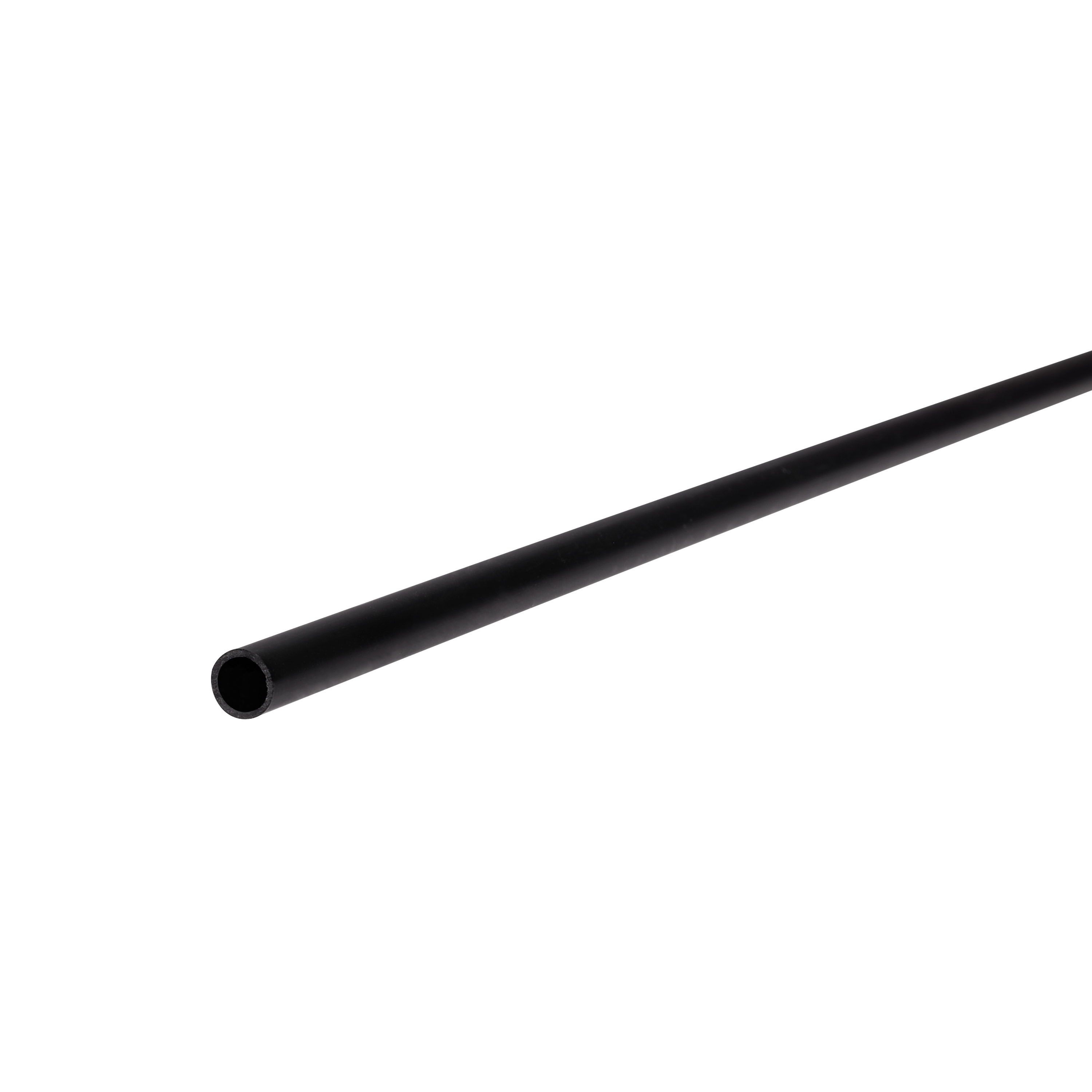 Rura okrągła PVC 7x1mm Cezar Czarny RAL9005 Mat 1m