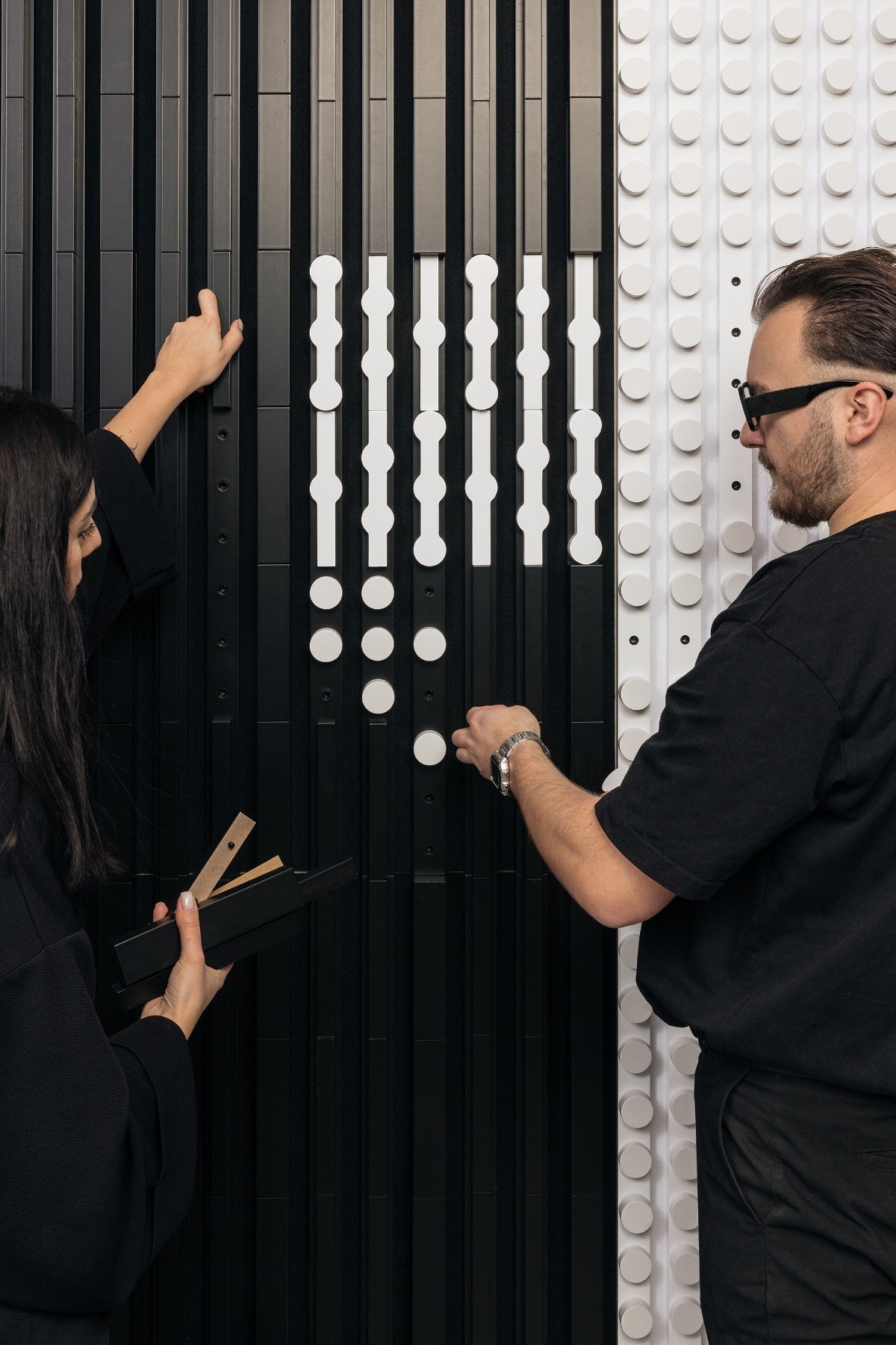 CLICKform zestaw klocków MILO 36 elementów MURSO Biały RAL9003 Mat 0,19m