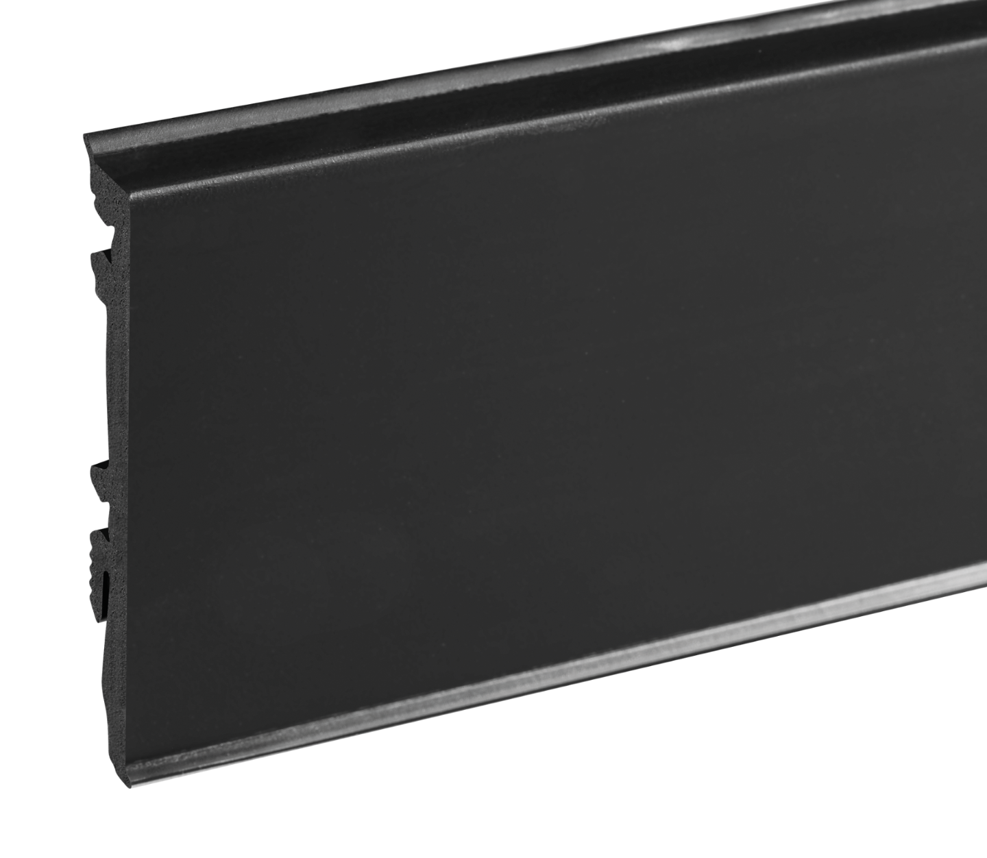 Listwa przypodłogowa PVC MASTERLINE 13x80mm Cezar Czarny RAL9005 Mat 2,20m