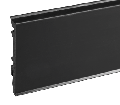 Listwa przypodłogowa PVC MASTERLINE 13x80mm Cezar Czarny RAL9005 Mat 2,20m