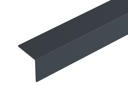 PVC angle 10x10x1.1mm Cezar Anthracite RAL7016 Matt 2.75m