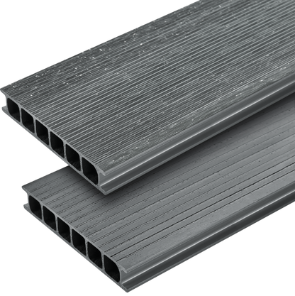 Deska ogrodowa PVC 180x30mm Cezar Szary Bazaltowy RAL7012 2,20m