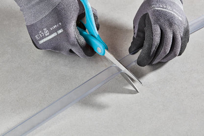 Cezar PVC skirting seal Transparent Matt 3m