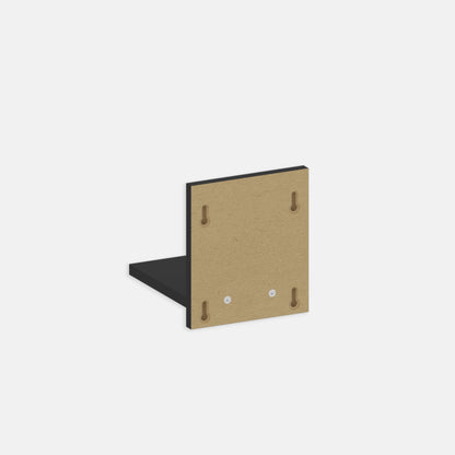 CLICKform shelf MINI 168mm thick 16mm [1 set = 2 pcs (vertical + horizontal)] MURSO Black RAL9005 [L] semi-matt varnish