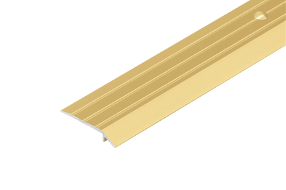 Aluminum slanted threshold profile 30x5mm Cezar Gold Matt 2.50m