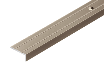 Profil schodowy aluminiowy wąski 25x10mm Cezar Szampan Mat 2,70m