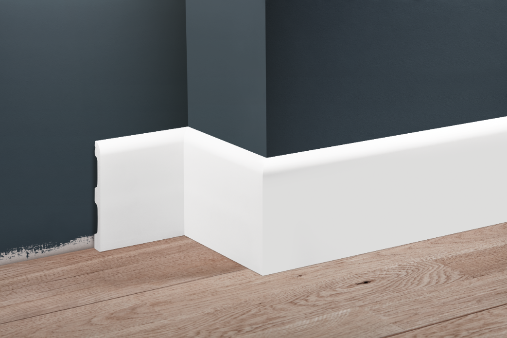 Listwa przypodłogowa LPC-10 110x15mm Cezar Biały Mat 2,44m