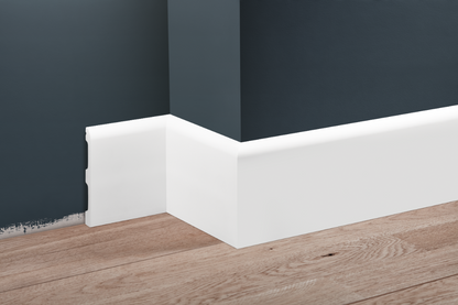 Listwa przypodłogowa LPC-10 110x15mm Cezar Biały Mat 2,44m