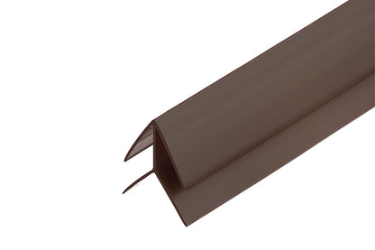 Cezar PVC external corner strip for paneling Brown RAL8024 Matt 3m