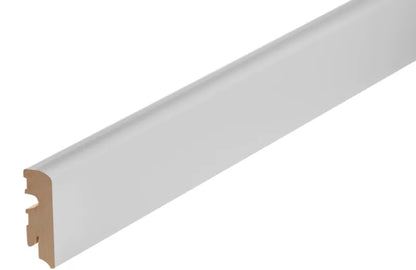 MDF strip 80x14.5mm R3 Corner [1set=18pcs] [9x(A+B)] L= 0.38m White RAL9003 semi-matt varnish