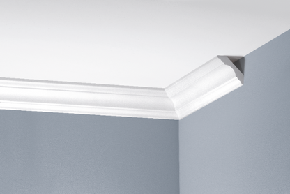Smooth cornice strip LGG-07 Cezar White 2.40m