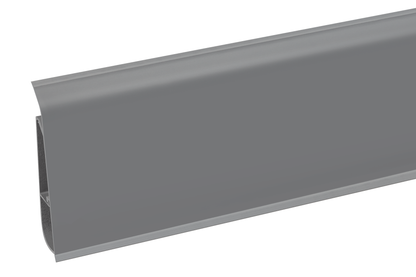 PVC skirting board SOFTline 22.5x75mm Cezar Gray Matt 2.20m