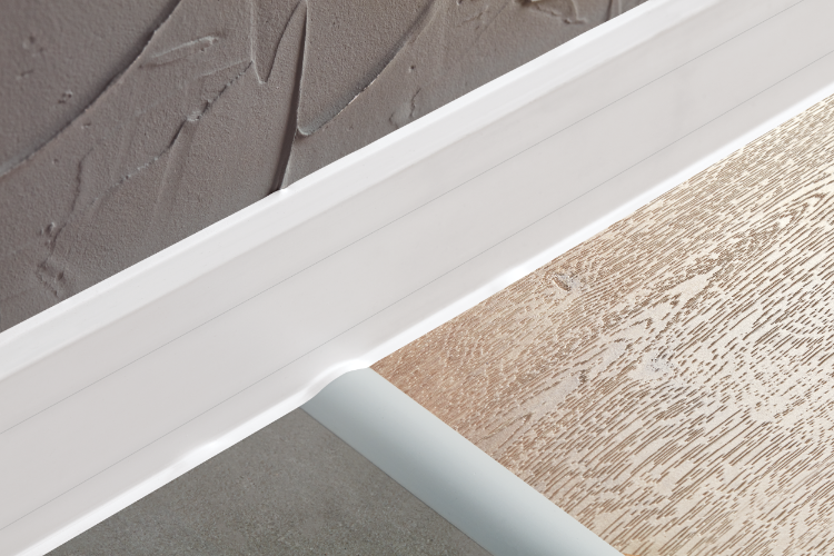 Listwa przypodłogowa PVC Hi Line 23,4x75mm Cezar Biały RAL9003 Mat 2,50m