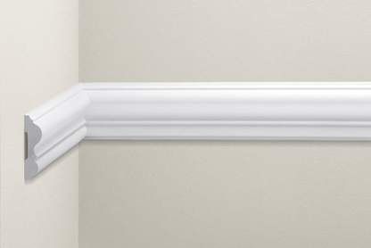 Listwa naścienna gładka LNG-12 Flex Cezar Biały 2,40m