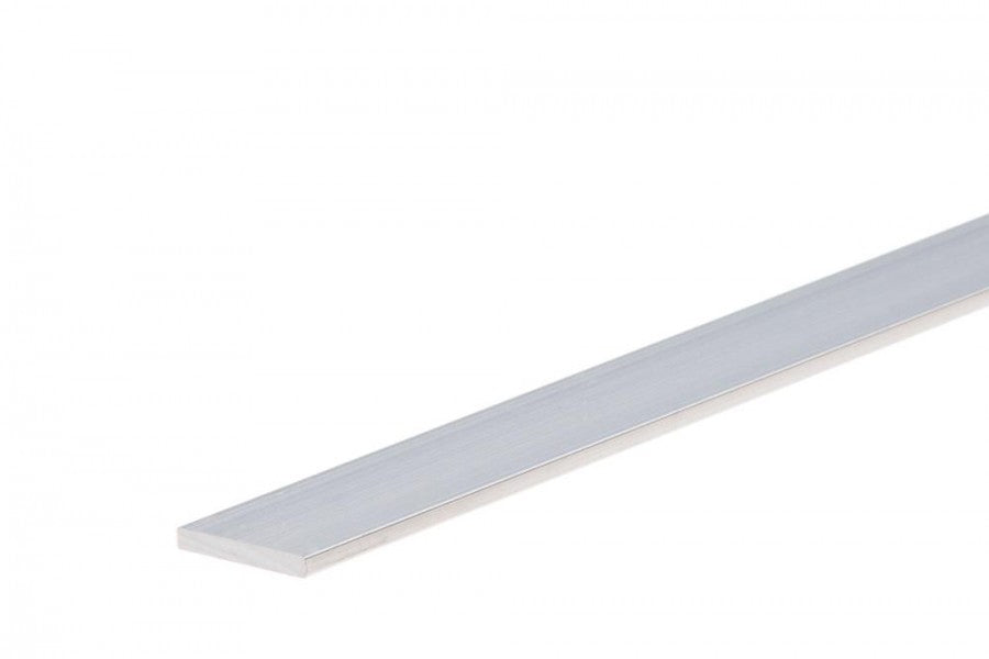 Sztanga płaska aluminiowa 15x2mm Cezar Naturalny surowy 2m
