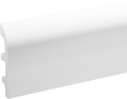 LPC-19 skirting board 98x19.4mm LED Cezar Matte White 2.44m