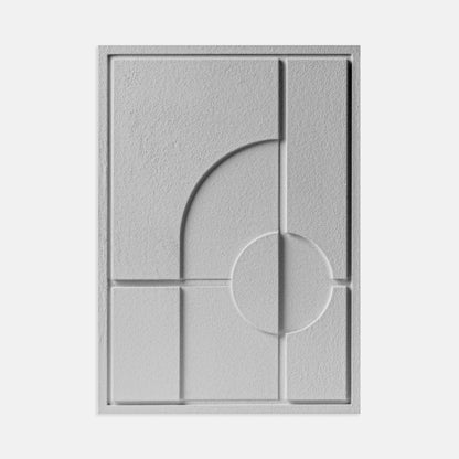 Wall Decor 500x700x18mm GEOMETRIC 1 MURSO Milky Gray