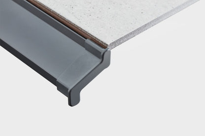 Tile caps for balcony eaves 32.2x101.8mm Cezar Graphite RAL7024 Matt