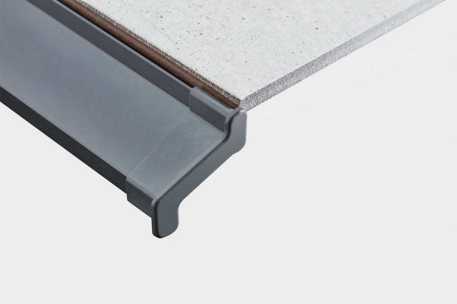 Zaślepki do glazury okap balk. 32,2x101,8mm Cezar Grafitowy RAL7024 Mat