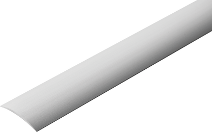Oval aluminum threshold profile, wide, 40mm, Cezar Silver Matte, 1.80m