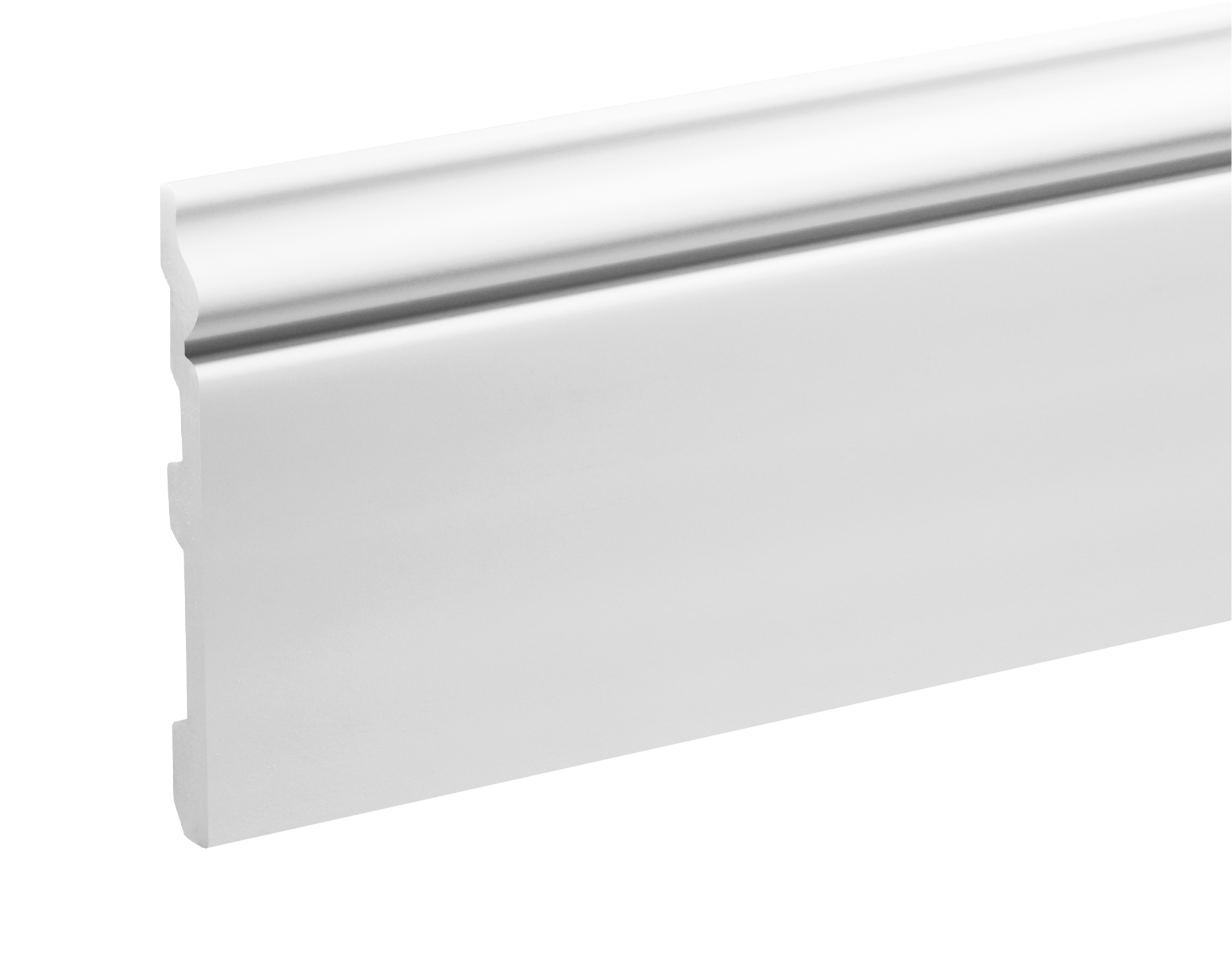 Listwa przypodłogowa LPC-22 117x14,5mm Cezar Biały RAL9003 Połysk 2,44m