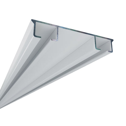 Double aluminum curtain rail + accessories PRIMELINE2 Cezar White 2.50m