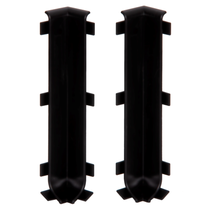 Internal corner for skirting board 100mm 1 set = 2 pcs Cezar Black RAL9005 Matt