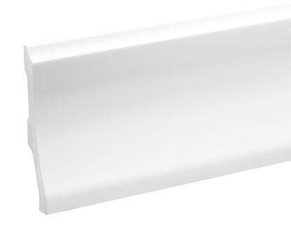 LPC-34 skirting board 119x16mm Cezar White RAL9003 Gloss 2.44m