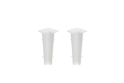 Internal corner for Cezar60 skirting board 20x60mm 1 set = 2 pcs Cezar White RAL9003 Gloss