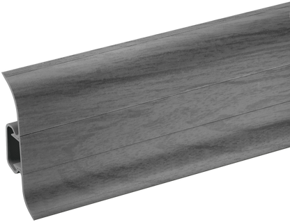 Premium Classic PVC skirting board 22x59mm Cezar Dark Grey Oak Matte 2.20m