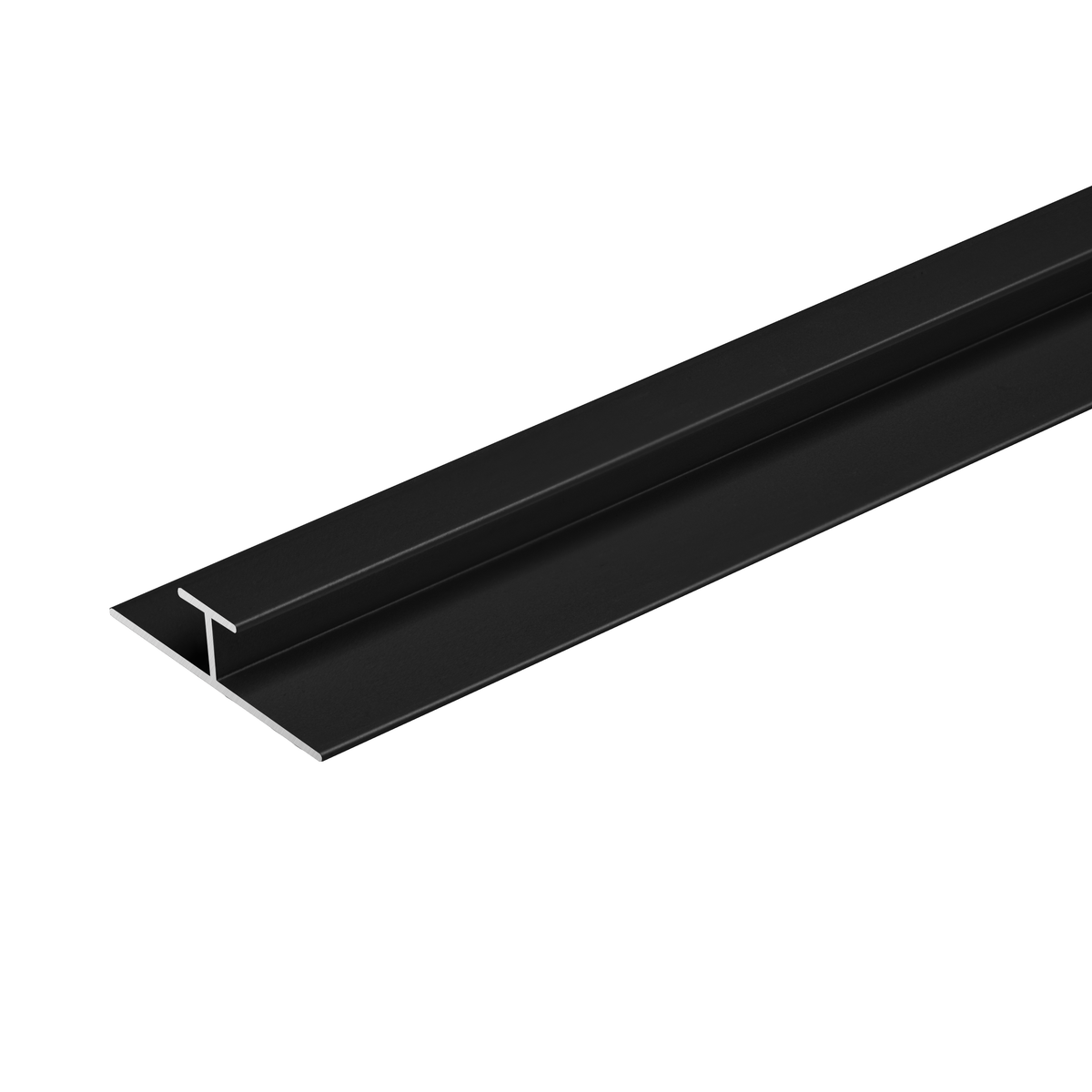 Listwa aluminiowa łącząca H do paneli SPC Cezar Czarny RAL9005 mat 2,80m