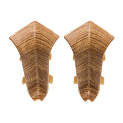 Internal corner for Classic skirting board 22x59mm 1 set = 2 pcs Cezar Oak Country Matt