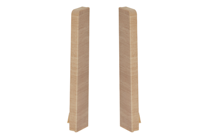 End caps for MASTERLINE skirting board 13x80mm 1 set = 2 pcs (L+R) Cezar Honey amber Mat